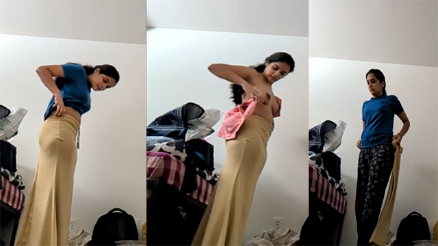 Indian Mallu Sister – Dress Change Video Watch Now